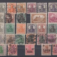 Briefmarken Deutsches Reich 1916 / 1920- Ergänzungswerte vollständiger Satz