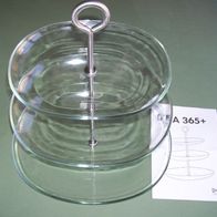 IKEA Etagere 365+ Glas Edelstahl 3-Fach Glasetagerie Servierständer