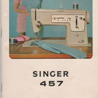 Singer 457 Nähmaschine Handbuch Bedienungsanleitung von 1969