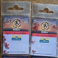 Neu 50 Cormoran CGS High-Carbon Stipphaken Haken Größe: 18 Rot Brasse Matchhaken