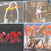 OLD AC DC - 4 CDs (Powerage / rem., Black Ice, Big Gun Maxi, Stiff upper LIp)