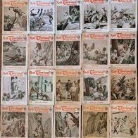 20 x Rolf Torring´s Abenteuer , Roman-Hefte ( 58 - 162 ) 40 Pf. Ausg