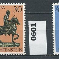 Europa-Union / CEPT - Liechtenstein Mi. Nr. 600 + 601 - Europamarken 1974 * * <