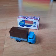 VEB Berlinplast H0 1:87 LKW IFA W50 blau/grau mit Plane braun - OVP