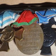 7er Ordensspange WW1 Bayern Preussen Eisernes Kreuz 100% original