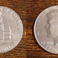 Münze USA: 0,5 Dollar oder Half Dollar Kennedy 1976 - 200 Jahre USA