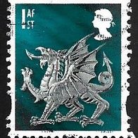 England Regionalmarke Wales " Regionale Symbole " Michelnr. 84 o