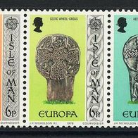 Europa-Union / CEPT - GB - Insel Man Mi. Nr. 122 - 124 - Europamarken 1978 * * <