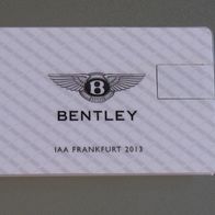 Pressemappe Press Kit USB Bentley Frankfurt Motorshow IAA 2013