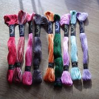 Schürer 9 x Stickgarn bunt NEU