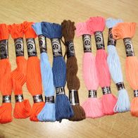 Schürer 10 x Stickgarn Rot bunt Neu