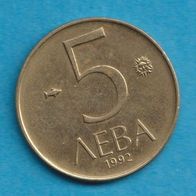 Bulgarien 5 Lewa 1992