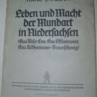Niedersachsen 1943: Mundart Niederdeutsch Plattdeutsch Platt Dialekt