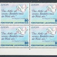 Europa-Union / CEPT - Liechtenstein Mi. Nr. 1103 (4-fach) Europamarken 1995 * * <