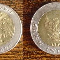 Münze Indonesien: 1000 Rupiah 1990