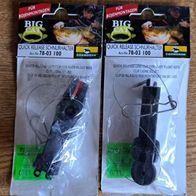 Neu! 2 Schnurhalter Boienmontage Cormoran Big Cat Quick Release Run Clip