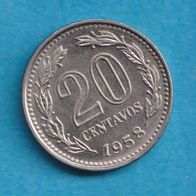 Argentinien 20 Centavos 1958
