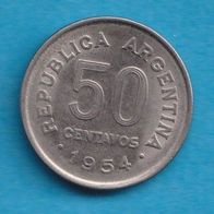 Argentinien 50 Centavos 1954