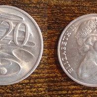 Münze Australien: 20 Cent 1975 - VZ