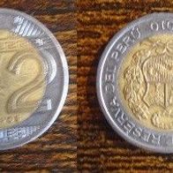 Münze Peru: 2 Nuevos Soles 2015
