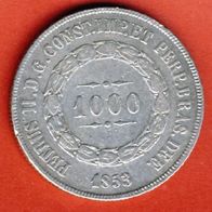 Brasilien 1000 Reis 1853