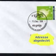 c23] BRD - Privatpost Citipost - gel. Umschlag - Weihnachten 2008