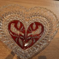 Herz-Schale aus Glas (Bleikristall)