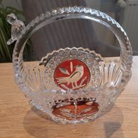 Deko-Körbchen aus Glas (Bleikristall)