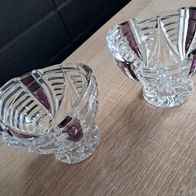 2 kleine Bleikristall-Schälchen