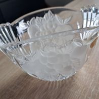 Kleine Obstschale aus Bleikristall