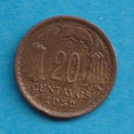 Chile 20 Centavos 1952