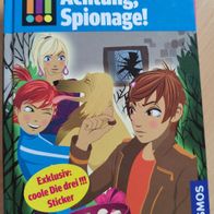 Buch Die Drei !!! (Ausrufezeichen) Achtung Spionage! gebundene Ausgabe