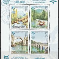 Bosnien und Herzegowina Michel Block 13 A Postfrisch * * - 50 Jahre Europa-Marken