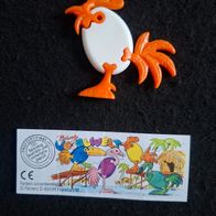 Ü - Ei Bunte Vogelwelt / Hahn weiß + BPZ