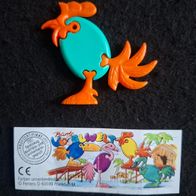 Ü - Ei Bunte Vogelwelt / Hahn grün + BPZ
