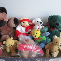 Konvolut Teddy`s , Größe von 12-25 cm *