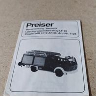 Bauanleitung 1128 Löschgruppenfahrzeug LF 16