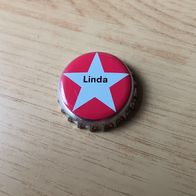Kronkorken Sonderausgabe 2026 Vornamen LINDA Sternburg Brauerei GmbH Leipzig