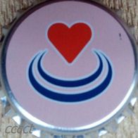 Dauner Sprudel Kronkorken vom 2015 Mineralwasser neu und unbenutzt in pink mit Herz