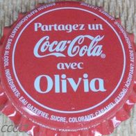 Coca-Cola Olivia Kamerun 2015 Kronkorken Kronenkorken Coke Namen-Serie neu unbenutzt