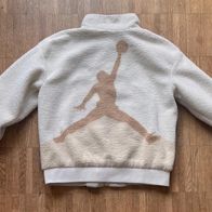 Original NIKE Jordans Fleece-Jacke Kinder creme/beige Gr. 152/158