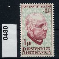 Liechtenstein Mi. Nr. 480 Johann Baptist Büchel * <