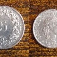 Münze Schweiz: 5 Rappen 1975