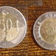 Münze Türkei: 50 Kurus 2021 VZ