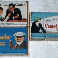 3 Zigarrettenschachteln camel Edition