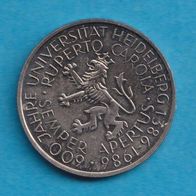 5 DM Universität Heidelberg 1986