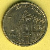 Serbien 1 Dinar 2012