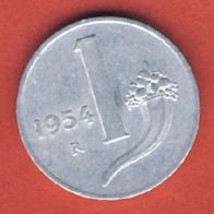 Italien 1 Lira 1954