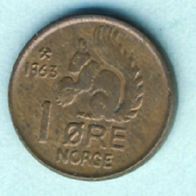 Norwegen 1 Öre 1963