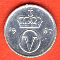 Norwegen 10 Öre 1987